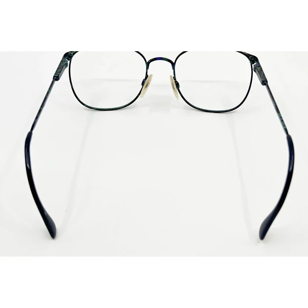 Charmant 4228 Eyeglasses Frames Unisex Green Pattern Metal Japan 54-19-145